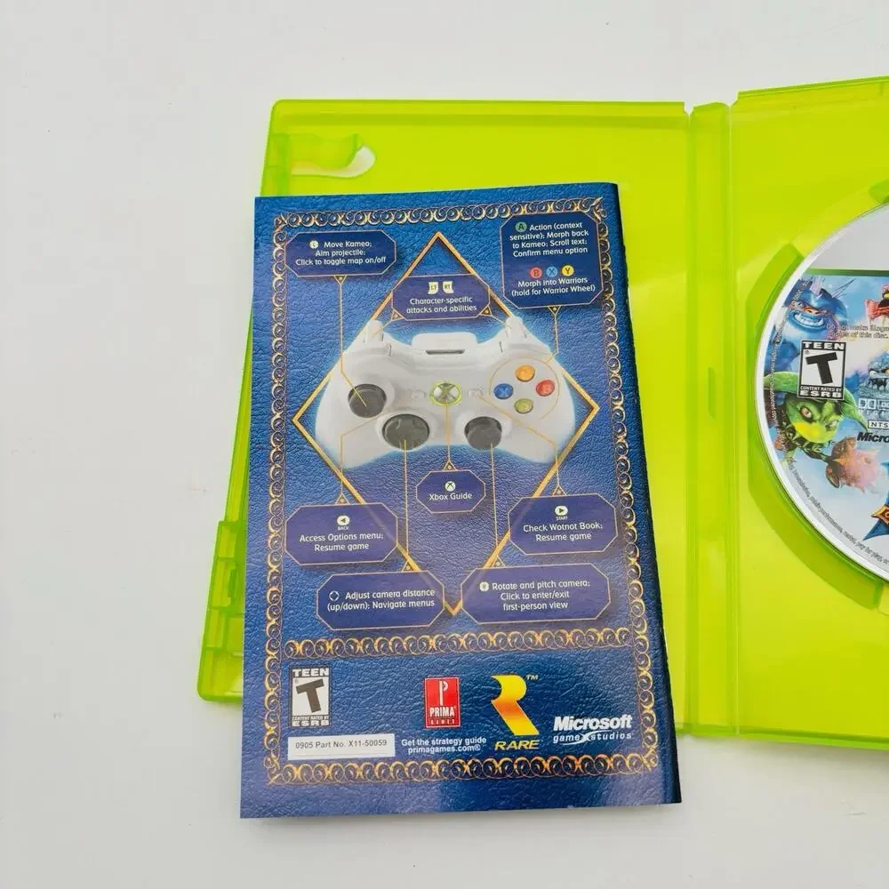 Kameo: Elements of Power (Microsoft Xbox 360, 2005) Complete Tested Working CIB